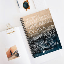 Load image into Gallery viewer, WA Core Values Spiral Notebook - Ruled Line