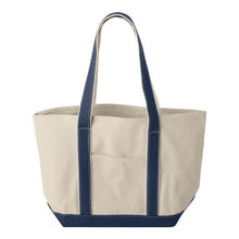 Load image into Gallery viewer, Windward Large Cotton Canvas Classic Resort Tote
